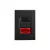CONJ 1 INTERRUPTOR PARALELO + TOMADA 20A VERMELHA LIZ GRAFITE TRAMONTINA - comprar online