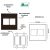 CONJ 2 INTERRUPTORES PARALELO + 2 TOMADAS 10A RECTA SATIN CHOCOLATE BLUX 4X4 - loja online
