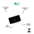 MÓDULO TOMADA USB TIPO-C RECTA GLOSS BLACK BLUX - comprar online