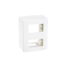 CAIXA SOBREPOR 95X75 2 POSTOS SLEEK BRANCA MARGIRIUS - comprar online