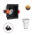 SPOT LOYO QDRADRADO DE EMBUTIR MR11 PRETO + LÂMPADA 3000K - comprar online