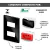 CONJ 1 INTERRUPTOR PARALELO + 1 TOMADA 20A VERMELHA RECTA GLOSS BLACK BLUX 4X2 na internet