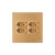 CONJ 4 TOMADAS 10A 2P+T 250V RECTA SATIN OURO NOBRE BLUX 4X4 - comprar online