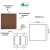 PLACA TAMPA CEGA 4X4 RECTA SATIN CORTEN BLUX - SOS MATERIAIS