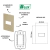 PLACA 4X2 DE 1 POSTO HORIZONTAL RECTA SATIN AREIA BLUX - SOS MATERIAIS