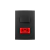 CONJ 4X2 1 INTERRUPTOR PARALELO + 1 TOMADA 20A VERMELHA CLEAN EBONY PRETO FOSCO MARGIRIUS - comprar online