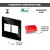 CONJ 4 TOMADAS 20A VERMELHA RECTA GLOSS BLACK BLUX 4X4 na internet