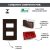 CONJ 1 INTERRUPTOR PARALELO + 1 TOMADA 20A VERMELHA RECTA SATIN CHOCOLATE BLUX 4X2 na internet