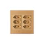 CONJ 6 TOMADAS 20A 2P+T 250V RECTA SATIN OURO NOBRE BLUX 4X4 - comprar online