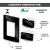 CONJ 2 INTERRUPTORES PARALELO + 1 TOMADA 10A RECTA GLOSS BLACK BLUX 4X2 na internet