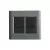 CONJ 2 INTERRUPTORES SIMPLES 4X4 GIZ TITÂNIO COM GRAFITE TRAMONTINA - comprar online