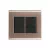 CONJ 2 INTERRUPTORES SIMPLES 4X4 LIZ OURO VELHO COM GRAFITE TRAMONTINA - comprar online