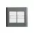 CONJ 2 INTERRUPTORES SIMPLES 4X4 GIZ TITÂNIO COM BRANCO TRAMONTINA - comprar online