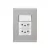 CJ 1 INTERRUPTOR SIMPLES +2 TOMADAS DE 20A LIZ FENDI BRANCO TRAMONTINA - comprar online