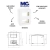 CAIXA SOBREPOR 95X75 2 POSTOS SLEEK BRANCA MARGIRIUS - SOS MATERIAIS