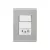 CJ 1 INTERRUPTOR SIMPLES + TOMADA DE 10A LIZ FENDI BRANCO TRAMONTINA - comprar online