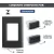 CJ 1 INTERRUPTOR SIMPLES + 2 TOMADAS DE 20A GIZ BLACK COM GRAFITE TRAMONTINA na internet