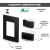 CONJ 1 INTERRUPTOR SIMPLES + 2 TOMADAS 20A RECTA SATIN BLACK BLUX 4X2 na internet