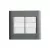 CONJ 4 INTERRUPTORES SIMPLES 4X4 GIZ TITÂNIO COM BRANCO TRAMONTINA - comprar online