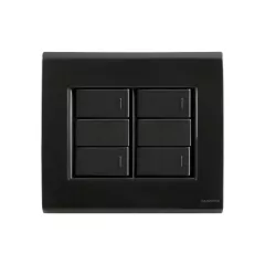 CJ 4 INTERRUPTORES SIMPLES 4X4 LIZ GRAFITE TRAMONTINA - comprar online
