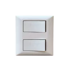 CONJ PARA MÓVEL 1 INTERRUPTOR SIMPLES + 1 INTERRUPTOR PARALELO LINHA ARIA TRAMONTINA - comprar online