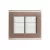 CONJ 6 INTERRUPTORES SIMPLES 4X4 LIZ OURO VELHO COM BRANCO TRAMONTINA - comprar online