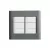CONJ 6 INTERRUPTORES SIMPLES 4X4 GIZ TITÂNIO COM BRANCO TRAMONTINA - comprar online