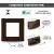 CONJ MÓVEIS 1 INTERRUPTOR PARALELO + 1 TOMADA 20A RECTA SATIN CHOCOLATE BLUX na internet