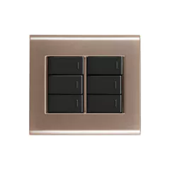 CONJ 6 INTERRUPTORES SIMPLES 4X4 LIZ OURO VELHO COM GRAFITE TRAMONTINA - comprar online