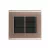 CONJ 6 INTERRUPTORES SIMPLES 4X4 LIZ OURO VELHO COM GRAFITE TRAMONTINA - comprar online