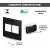 CONJ 4 INTERRUPTORES SIMPLES RECTA SATIN BLACK BLUX 4X4 na internet