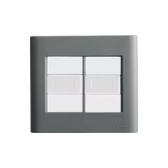 CONJ 2 INTERRUPTORES PARALELO 4X4 GIZ TITÂNIO COM BRANCO TRAMONTINA - comprar online