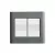 CONJ 2 INTERRUPTORES PARALELO 4X4 GIZ TITÂNIO COM BRANCO TRAMONTINA - comprar online