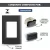 CJ 1 INTERRUPTOR PARALELO + 2 TOMADAS DE 20A GIZ BLACK COM GRAFITE TRAMONTINA na internet