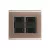 CONJ 4 INTERRUPTORES PARALELO 4X4 LIZ OURO VELHO COM GRAFITE TRAMONTINA - comprar online
