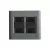 CONJ 4 INTERRUPTORES PARALELO 4X4 GIZ TITÂNIO COM GRAFITE TRAMONTINA - comprar online