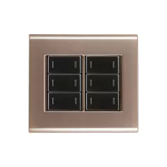 CONJ 6 INTERRUPTORES PARALELO 4X4 LIZ OURO VELHO COM GRAFITE TRAMONTINA - comprar online