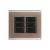 CONJ 6 INTERRUPTORES PARALELO 4X4 LIZ OURO VELHO COM GRAFITE TRAMONTINA - comprar online