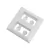 PLACA 2 POSTOS COM SUPORTE PARA MOVEIS NA COR BRANCO LINHA ARIA na internet