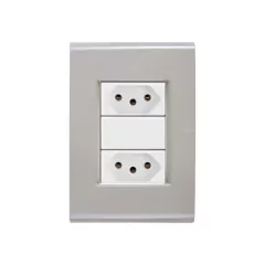 CJ 1 TOMADA 10A + TOMADA DE 20A LIZ FENDI BRANCO TRAMONTINA - comprar online