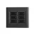 CONJ 6 INTERRUPTORES PARALELO 4X4 GIZ BLACK COM GRAFITE TRAMONTINA - comprar online