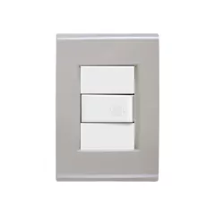 CJ PULSADOR CAMPANHIA 10A/250V LIZ FENDI BRANCO TRAMONTINA - comprar online