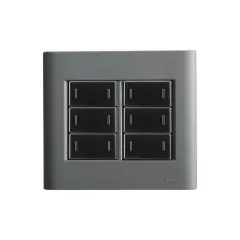 CONJ 6 INTERRUPTORES PARALELO 4X4 GIZ TITÂNIO COM GRAFITE TRAMONTINA - comprar online