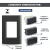 CJ 1 INTERRUPTOR SIMPLES + 1 TOMADA DE 10A GIZ BLACK COM GRAFITE TRAMONTINA na internet