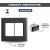 CONJ 6 INTERRUPTORES PARALELO 4X4 GIZ BLACK COM GRAFITE TRAMONTINA na internet