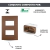 CONJ 2 TOMADAS 20A 2P+T 250V RECTA SATIN CORTEN BLUX 4X2 - SOS MATERIAIS