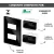 CONJ 1 TOMADA 10A + 1 TOMADA 20A RECTA GLOSS BLACK BLUX 4X2 na internet