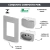 CONJ 1 INTERRUPTOR SIMPLES + 2 TOMADAS 10A RECTA SATIN PRATA BLUX 4X2 - SOS MATERIAIS