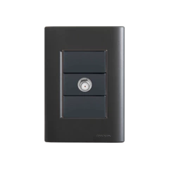 CONJ TOMADA TV SAT LIZ BLACK COM GRAFITE TRAMONTINA - comprar online
