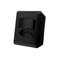 CAIXA DE SOBREPOR 1 INTERRUPTOR SIMPLES + 1 TOMADA 20A PRETO OVERLAP BLUX - comprar online